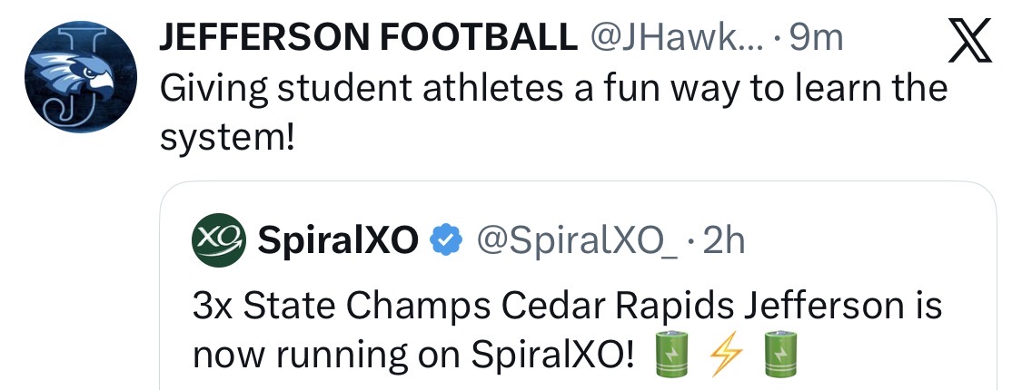 Testimonial from Cedar Rapids Jefferson HS